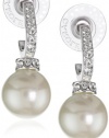 Carolee Pearl and Crystal Basics Drop Earrings