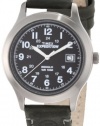 Timex Men's T498699J Expedition Full Size Grey Leather Field Watch