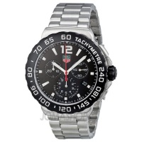 TAG Heuer Men's CAU1110.BA0858 Formula 1 Black Dial Chronograph Steel Watch