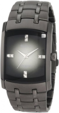 Armitron Men's 204507DGDG Swarovski Crystal Accented Gun Metal Gray Ion-Plated Dress Watch