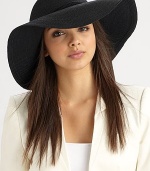 A simply chic design with a wide, floppy brim and a corded band. 90% toyo paper/10% cottonCorded band with knot detailBrim, about 4Hand washMade in USA of imported fabrics 