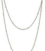 Mizuki 14k Wrapped Silver Chain Mix Bead Necklace, 37