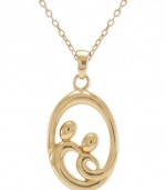 Giani Bernini 24k Gold over Sterling Silver Necklace, Mother and Child Pendant