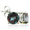 2ct Round Rainbow Amethyst Earrings In Sterling Silver