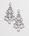 EXCLUSIVELY AT SAKS.COM Brilliant, faceted stones dangling on a chandelier design accented with hand-set, sparkling pavé crystals. CrystalsCubic zirconiaRhodium-plated brassDrop, about 2Post backImported 