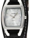 XOXO Women's XO3169 Silver Dial Black Strap Watch