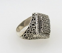 Sterling Silver Filigreed Ring From Bali Size 8