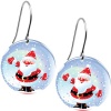 Snow Globe Santa Claus Earrings