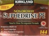 SUPHEDRINE PE 10mg (Phenylephrine Hydrochloride) Non-Drowsy 144 Tablets