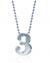 Alex Woo Little Numbers Sterling Silver Number Pendant Necklace, 16