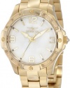 Invicta Women's 11722 Wildflower Mother-Of-Pearl Dial 18k Gold Ion-Plated Stainless Steel Watch