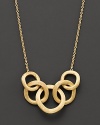 Gleaming 18K gold link necklace from Marco Bicego's Jaipur Links collection.