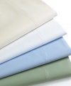 The right threads. Pure luxury starts with this sheet set from Westport, featuring 1200-thread count Egyptian cotton with single-ply construction. Choose from four delicate hues.