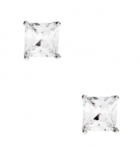 G by GUESS Faux Diamond Earrings, SILVER