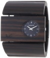 Vestal Women's RSW004 Rosewood Burnt Ebony Wood Bangle Watch