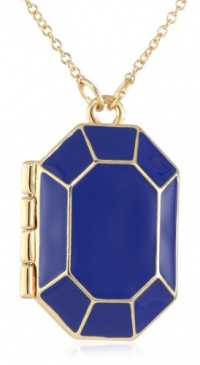 Kate Spade New York Jewelbar Royal Enamel Locket Pendant Necklace