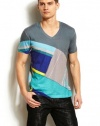 Armani Exchange Pieced Color V-Neck Tee