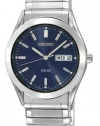 Seiko Men's SNE057 Solar Blue Dial Watch