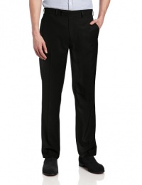 John Henry Men's Crosshatch Microfiber Modern Fit Flat Front Pant