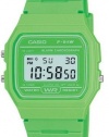 Casio Watch Green Resin Strap F91wc-3a