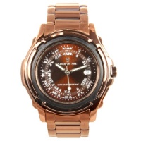 Charlie Jill Men Watch in Brown Dial Bronze Color Stainless Steel Bracelet