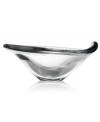 Easy elegance. Nambe's Smooth bowl curves and flows in sumptuous clear crystal, serving as artful accent and fruit or candy dish for the modern home.