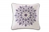 Echo Marrakesh 18-Inch by 18-Inch Polyester Fill Pillow, Ease, White