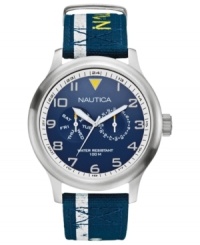 A throwback of sporty style: a multi-functional watch from Nautica.