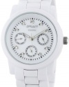 Sprout Women's ST5011MPWT Eco-Friendly Diamond Accented White Resin Bracelet Watch