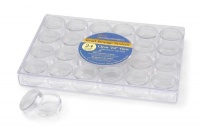 Darice 2025-251 Clear Bead Container with 24 Storage Jars