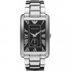 Emporio Armani AR1608 Gents Stainless Steel Watch with Black Dial