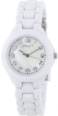 Sprout Women's ST4007MPWT Eco-Friendly White Corn Resin Bracelet Watch