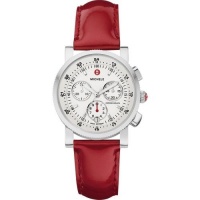 MICHELE Sport Sail White Scarlet Patent Leather