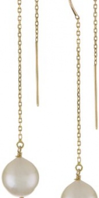 Mizuki 14k White Seed Pearl Earrings On Chain