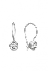 Effy Jewlery White Gold Diamond Hook Earrings, .39 TCW