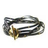 Gorjana Graham Leather Triple Strand Wrap