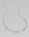 From the Mobile Collection. This sterling silver chain is made complete with a sparkling pavé diamond-encrusted link.Diamonds, 0.74 tcw Sterling silver Length, about 42 Imported