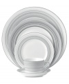 Band together around dinnerware that's equally suited for every day and entertaining. Clean lines and shades of gray in white bone china define the Islington place setting with easy sophistication. From Royal Doulton.