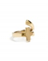 GUESS Gold-Tone Cross Ring, GOLD (7)