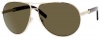 Yves Saint Laurent 6293 Light Gold / Dark Tortoise Frame/Green Lens Metal Sunglasses