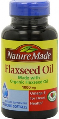 Nature Made Flaxseed Oil 1000mg, 100 Softgels