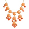 Bubble Necklace,Statement Necklace, Bubble Jewelry(Fn0508-Cinnamon)