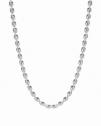 PANDORA's beaded sterling silver necklace brings luxe shine to your look.