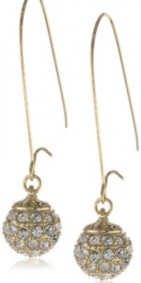 T Tahari Essentials Gold Signature Drop Earrings