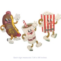 Dancing Snacks- Set of 3 Tin Sign