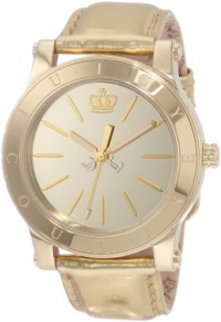 Juicy Couture Women's 1900835 HRH Gold Mirror-Metallic Leather Strap Watch