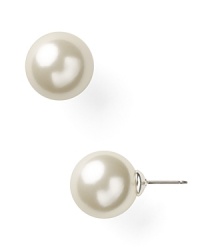 Ease into evening with Lauren Ralph Lauren's delicate pearl studs. With a classic look, these earrings add a timeless touch to your favorite cocktail dress and heels.