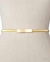 Define your style with this slender stretch design from Style&co. that adds a glamorous golden accent to any ensemble.