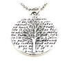 Kevin N Anna Studio Sterling Silver Pendant Necklace with Tree Of Life Celebrates LIFE (Smaller Version)