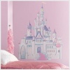 Disney Princess Castle Mega Decal Pack - Includes 1 Giant Glittered Castle Wall Decal (7 Pieces) and 37 Wall Decals with 40+ Peel and Stick Gems